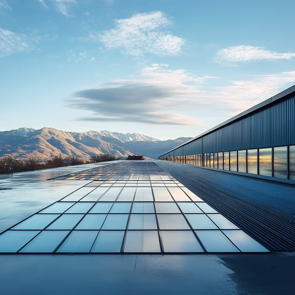 0.50 mm JSW Metal Roofing Sheet — completed profiled metal roofing system with coordinated ridge and edge flashings